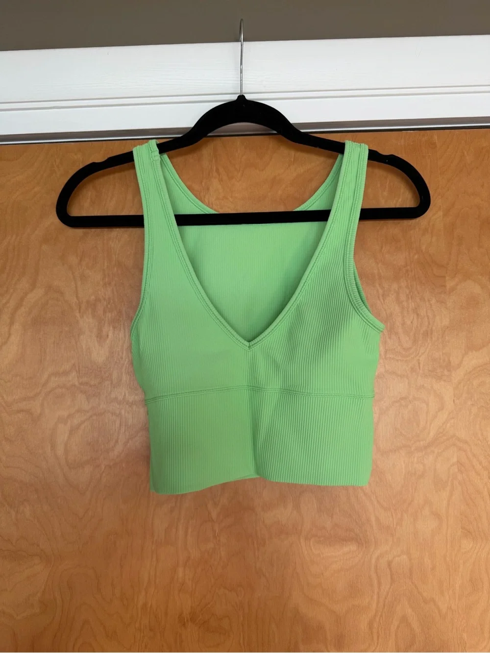 lululemon athletica Ribbed V-Neck Crop Tank - Light Green